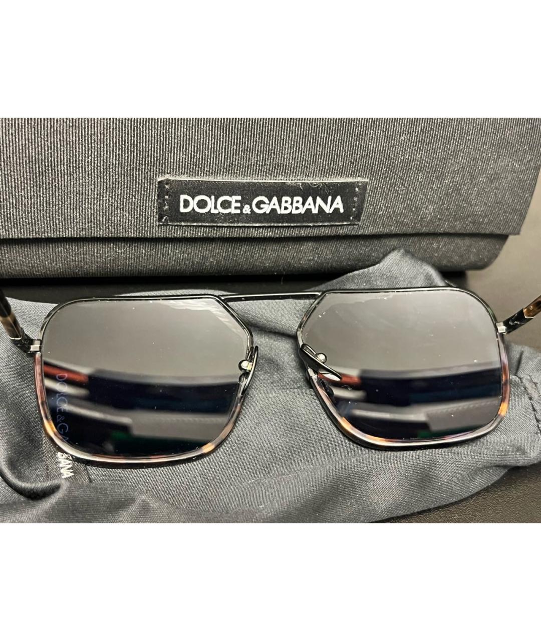 DOLCE&GABBANA Коричневые солнцезащитные очки, фото 2