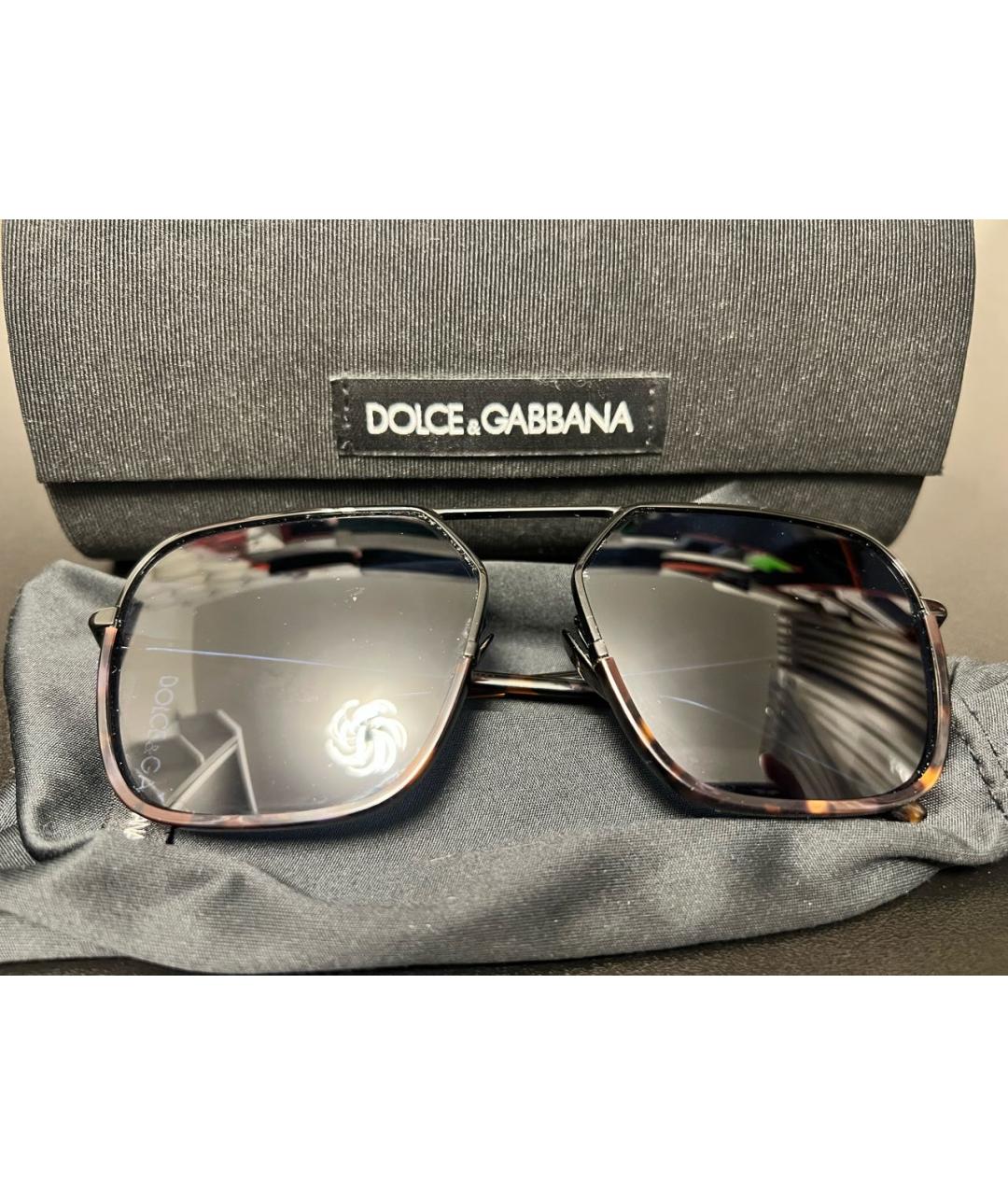 DOLCE&GABBANA Коричневые солнцезащитные очки, фото 6