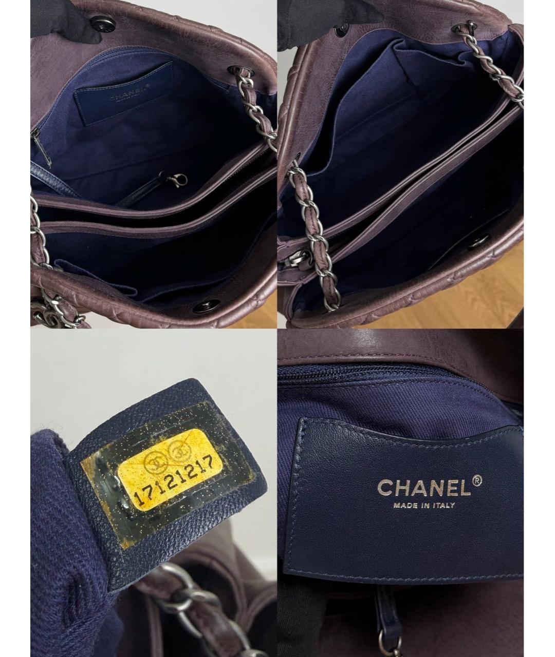 CHANEL Коричневая кожаная сумка через плечо, фото 8