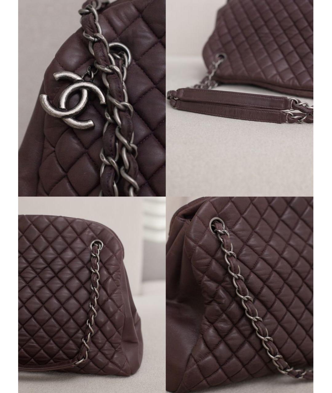 CHANEL Коричневая кожаная сумка через плечо, фото 7