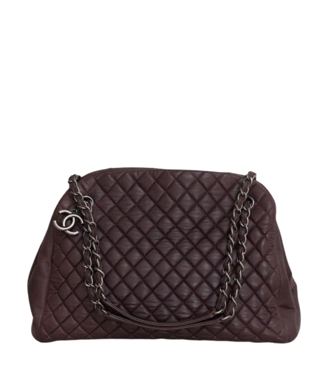 CHANEL Коричневая кожаная сумка через плечо, фото 1