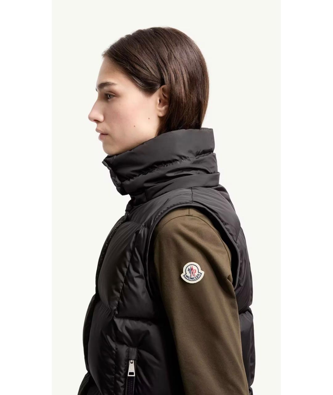 MONCLER Коричневый жилет, фото 3