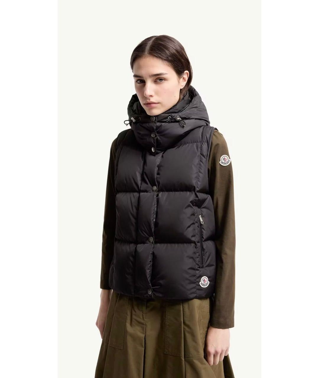 MONCLER Коричневый жилет, фото 4
