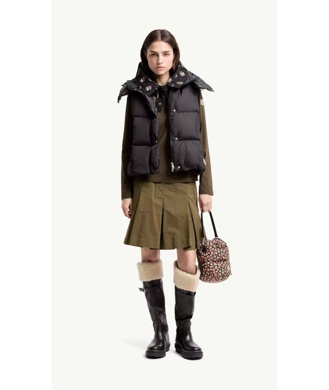 MONCLER Коричневый жилет, фото 2