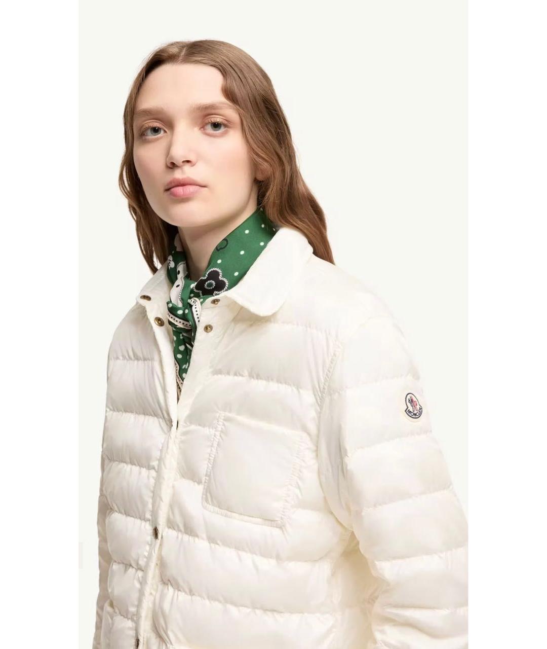 MONCLER Белая куртка, фото 5