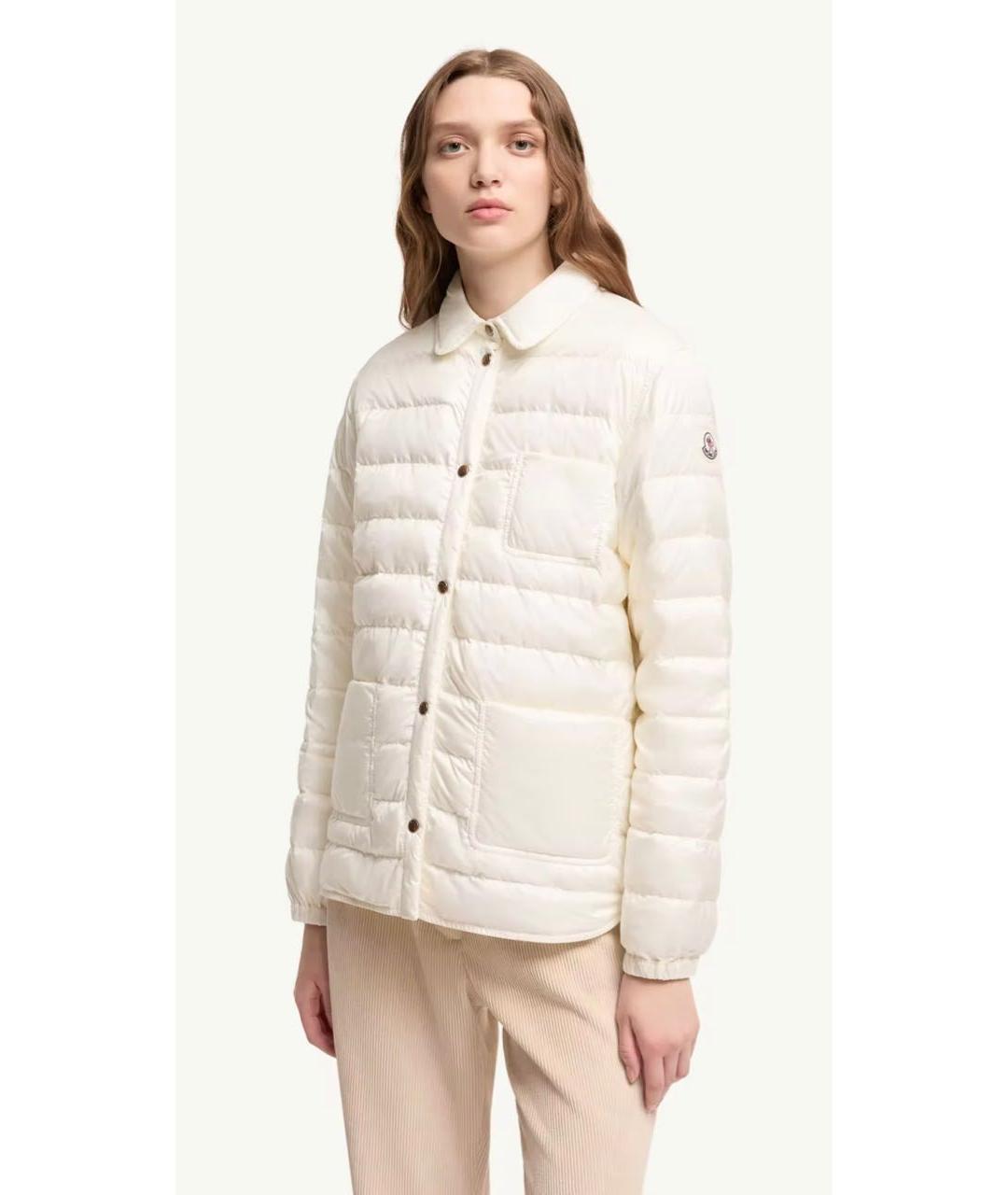 MONCLER Белая куртка, фото 2