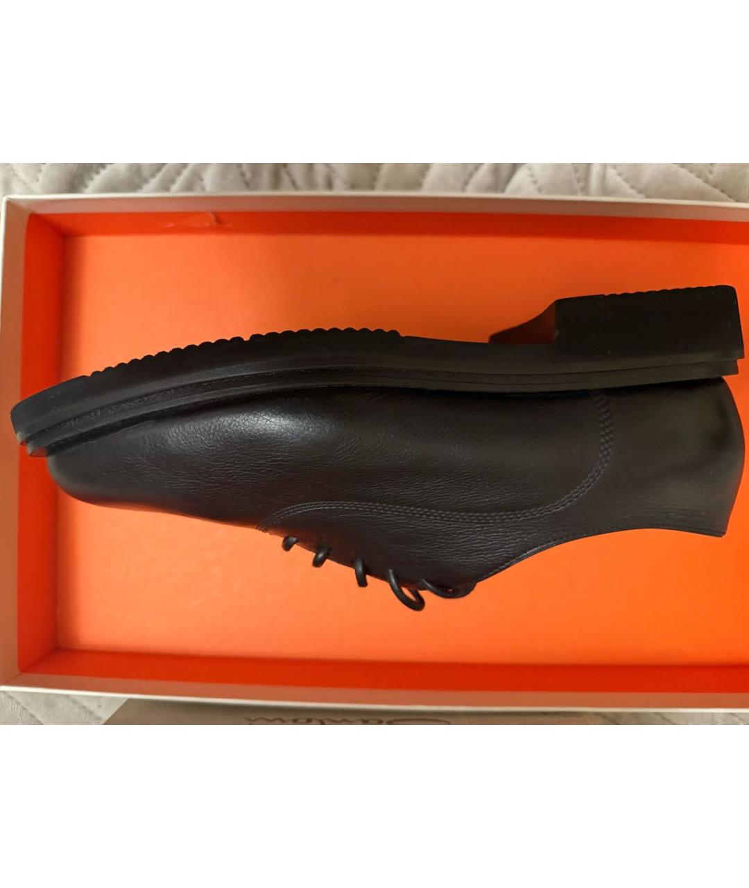 SANTONI Черные кожаные брогги и оксфорды, фото 5