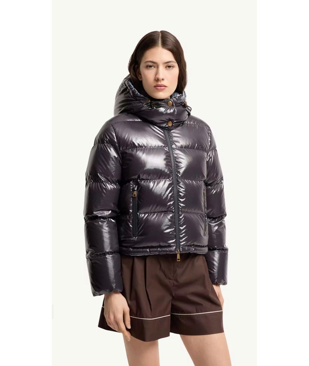 MONCLER Темно-синяя куртка, фото 2