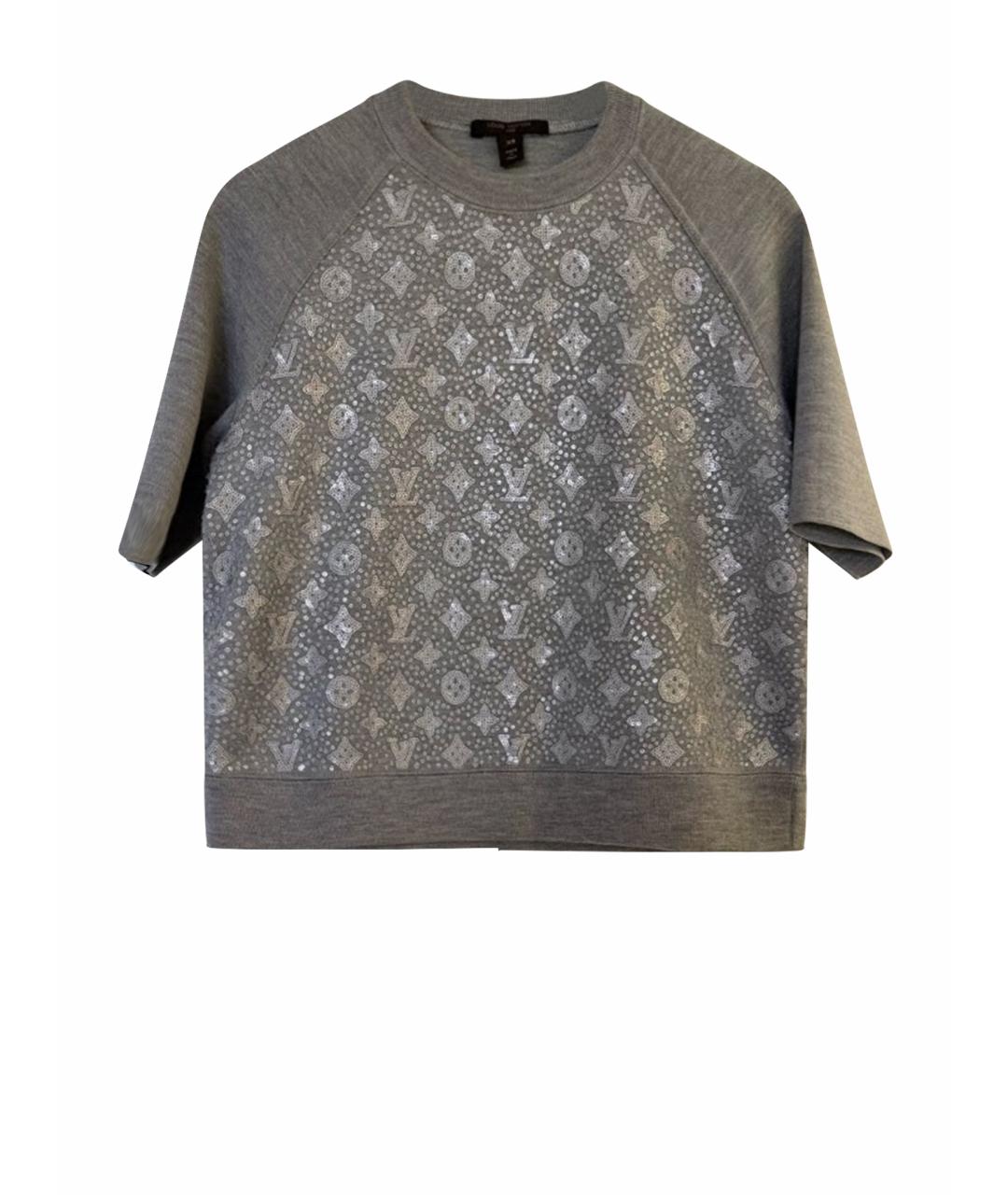 LOUIS VUITTON Серый джемпер / свитер, фото 5