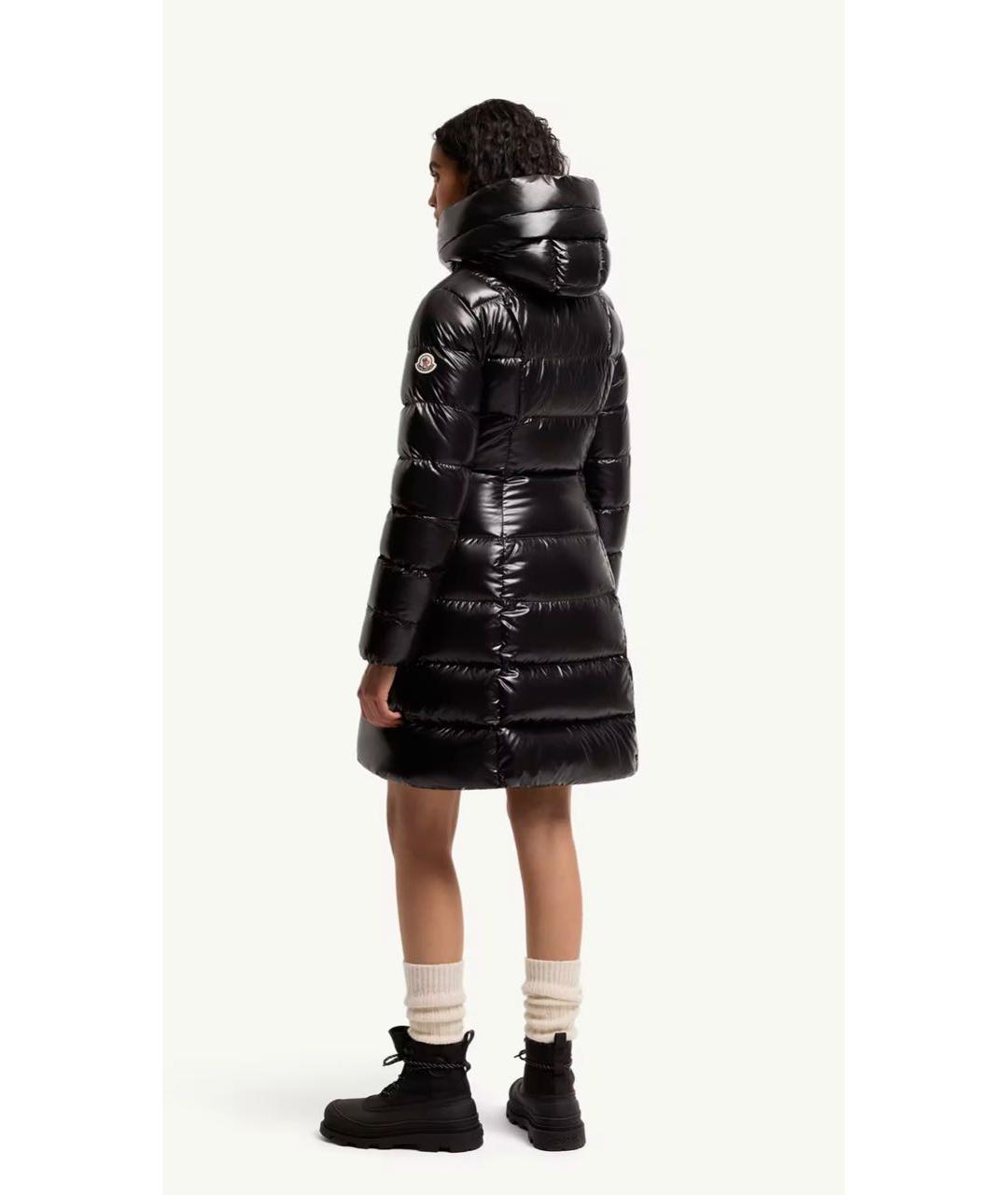 MONCLER Черный пуховик, фото 3