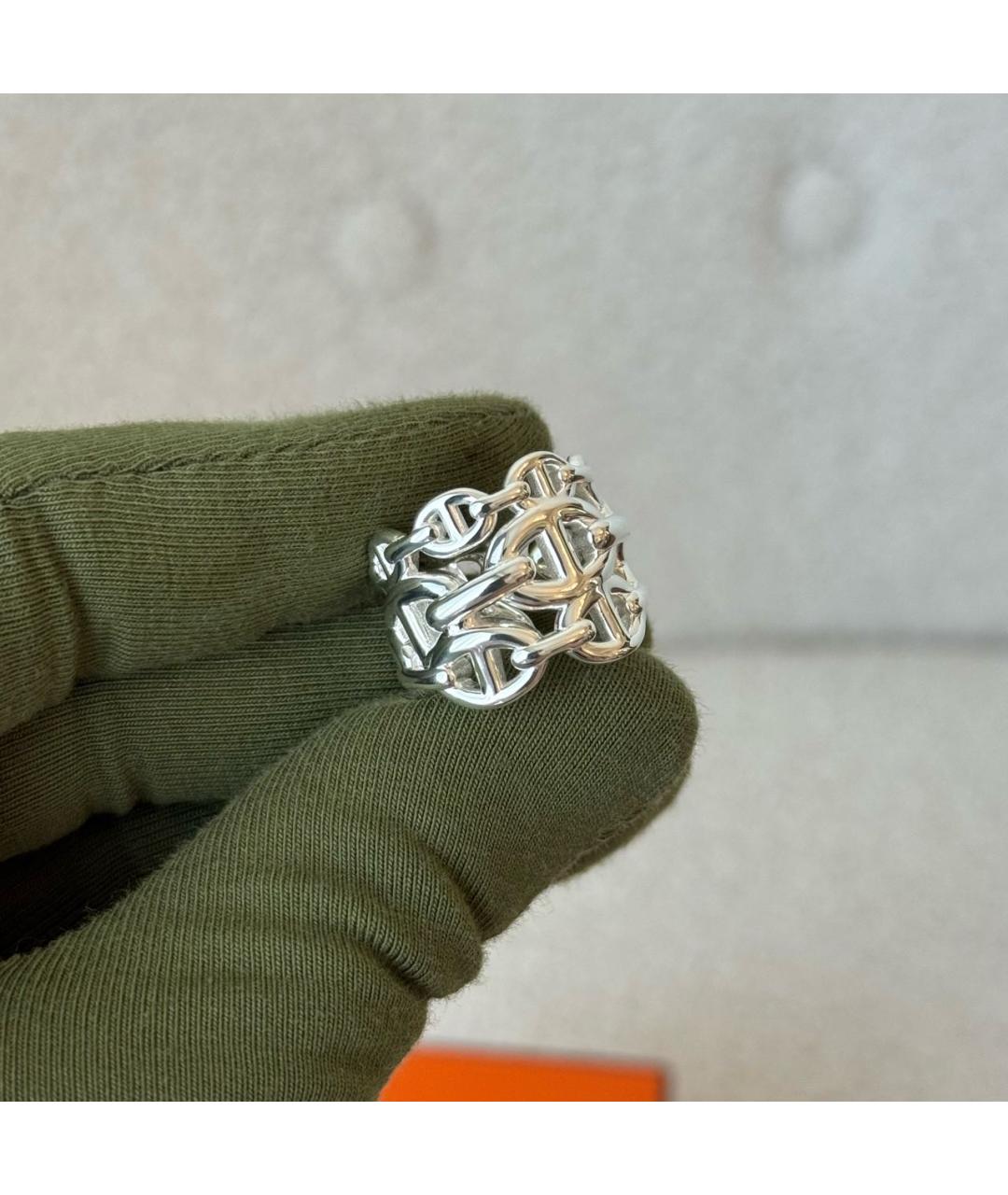 HERMES Серебряное серебряное кольцо, фото 3