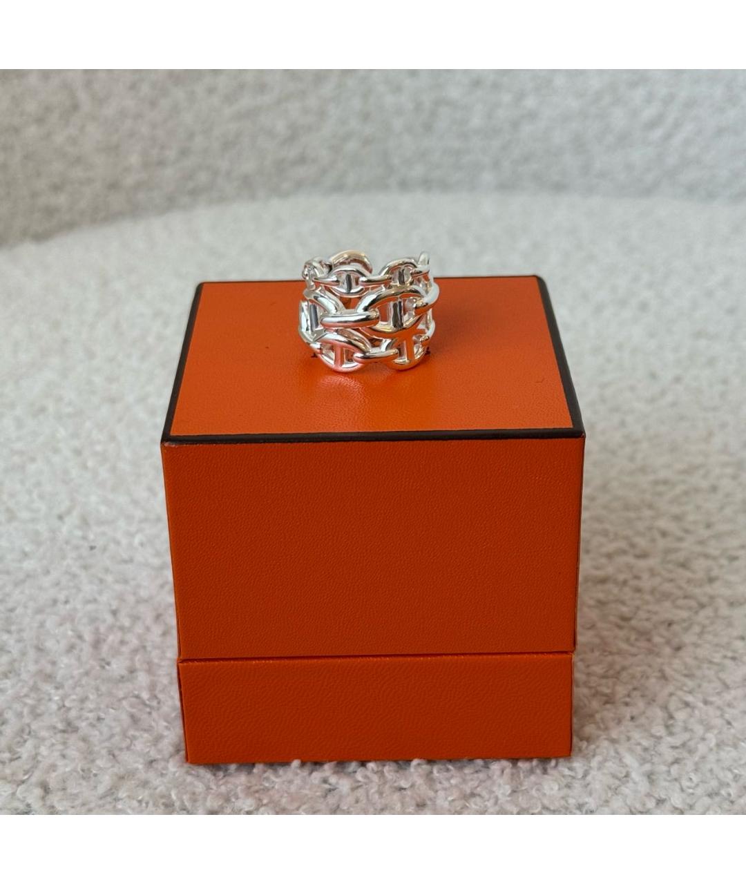 HERMES Серебряное серебряное кольцо, фото 2