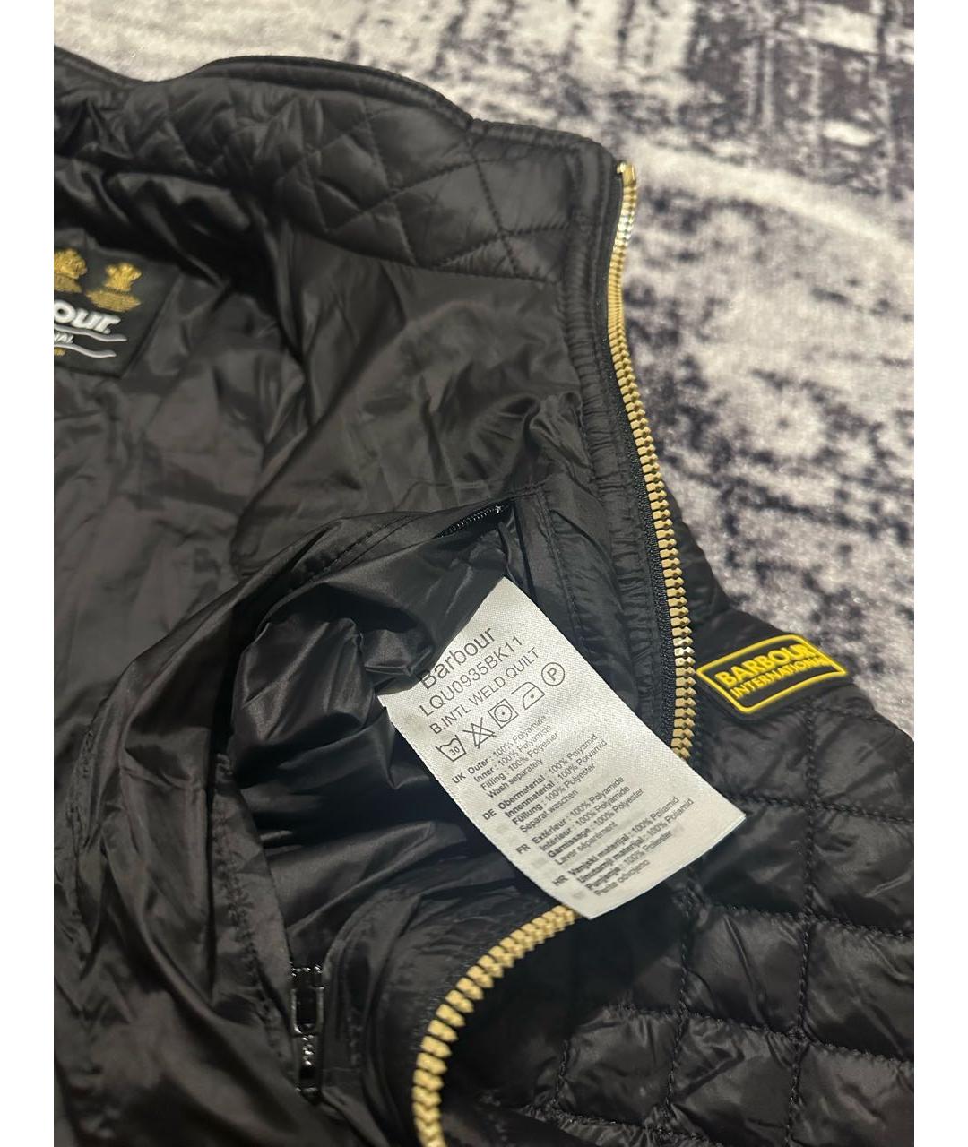 BARBOUR Черная полиамидовая куртка, фото 6
