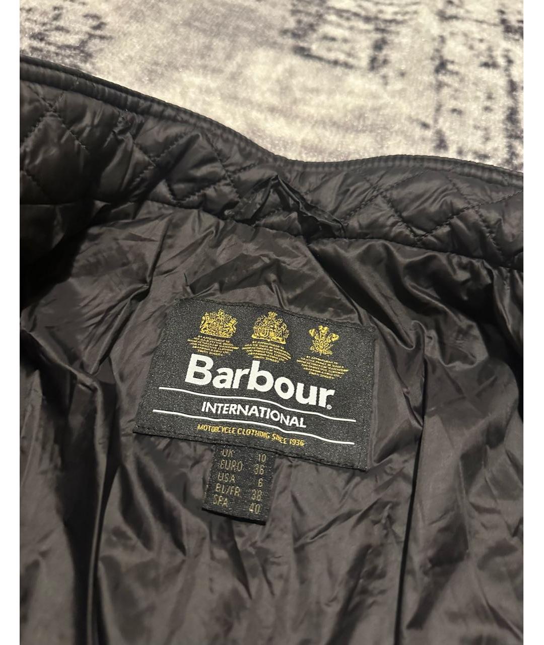 BARBOUR Черная полиамидовая куртка, фото 5