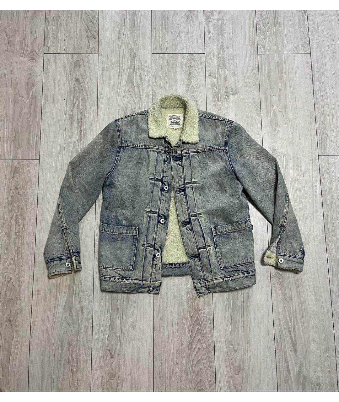 LEVI'S Голубая деним куртка, фото 2