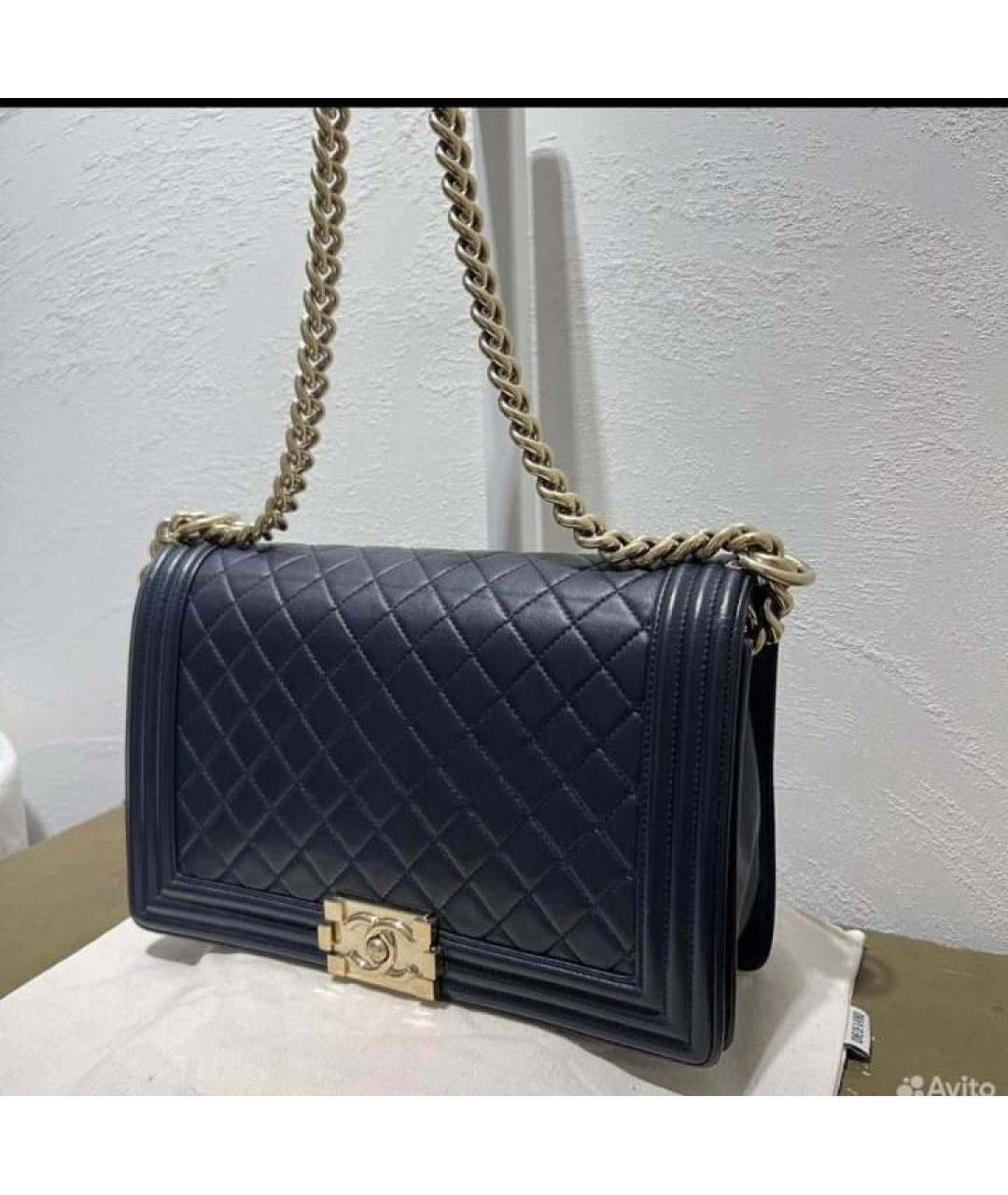 CHANEL Черная кожаная сумка через плечо, фото 2
