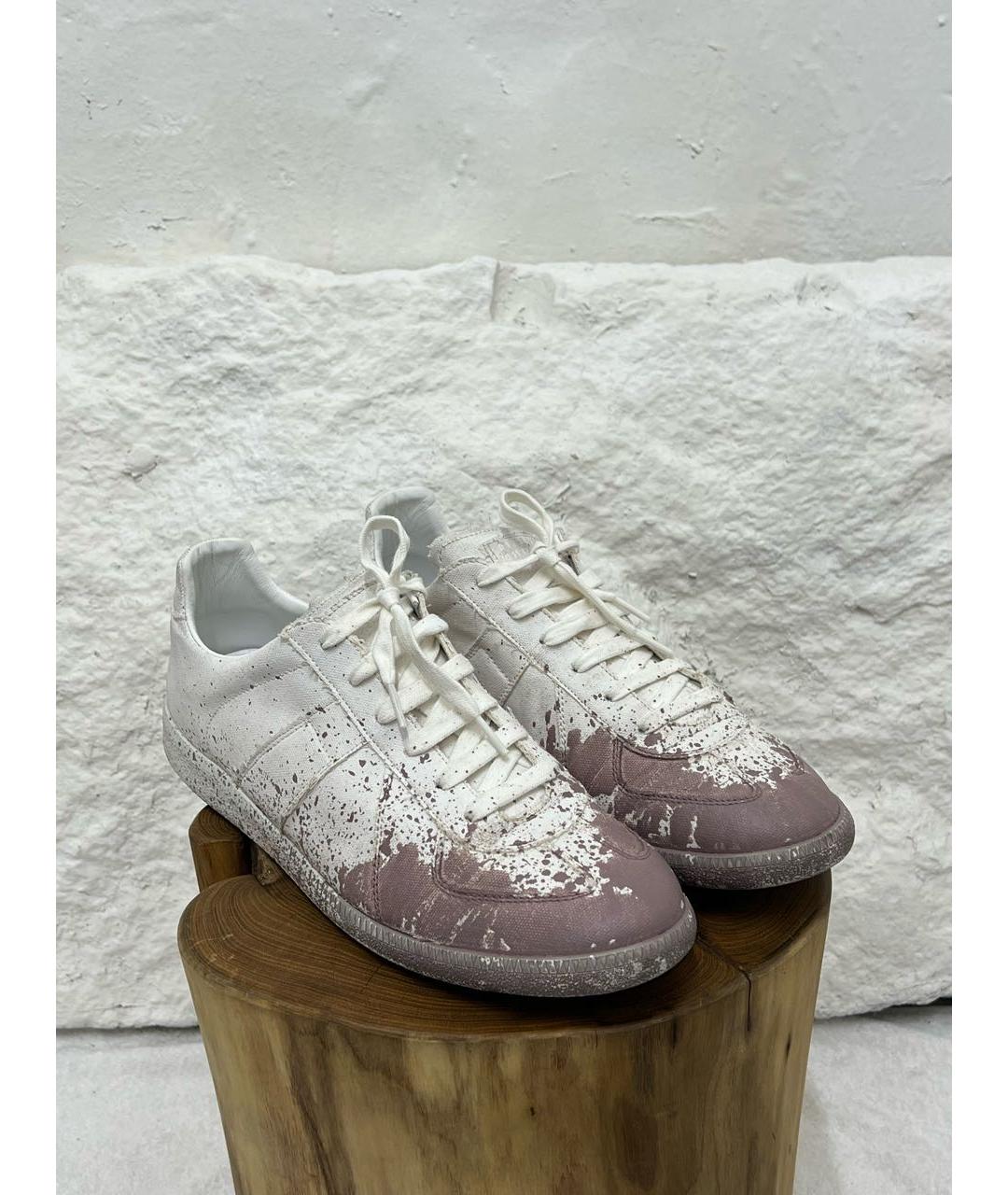 MAISON MARGIELA Белые низкие кроссовки / кеды, фото 2