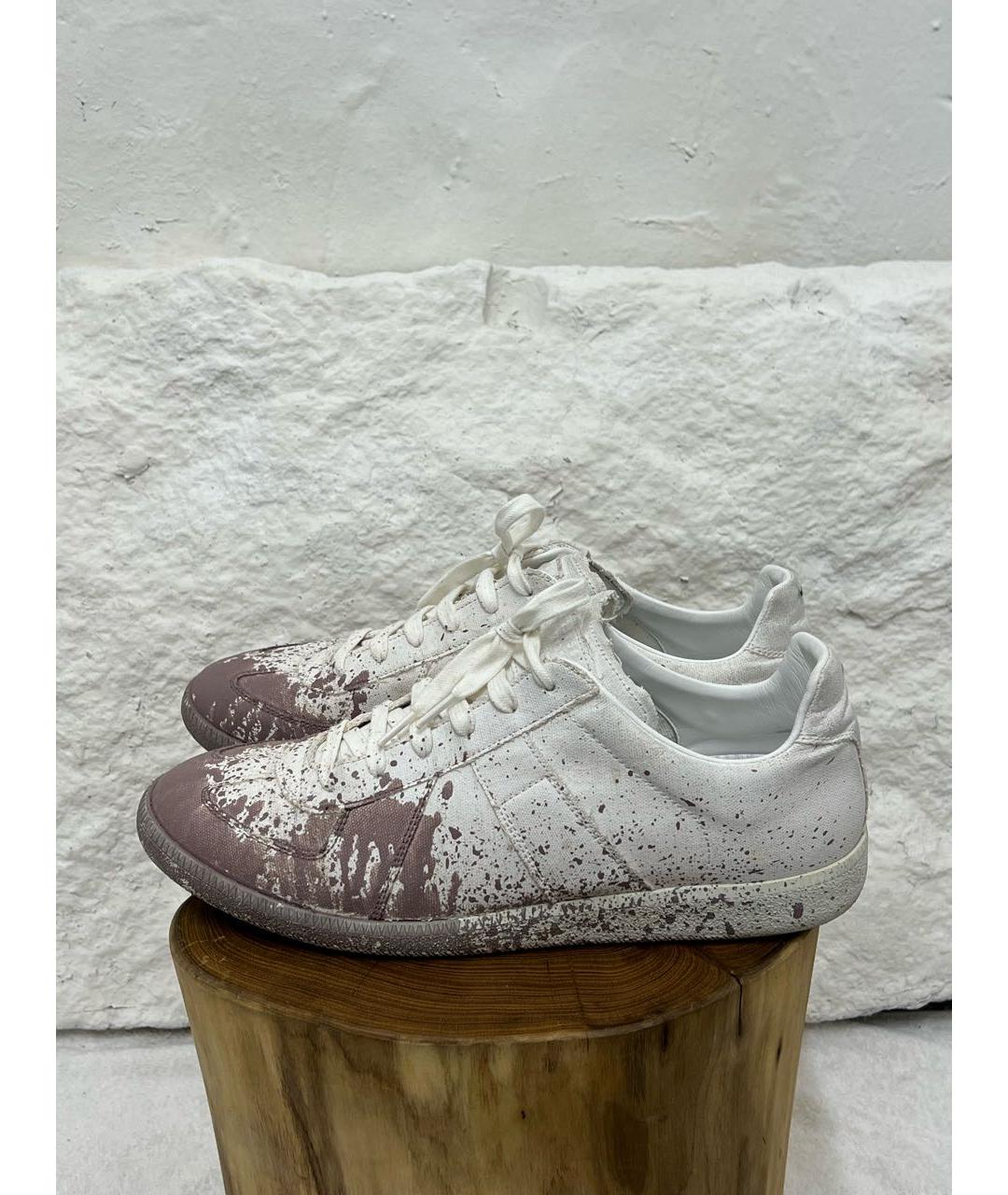 MAISON MARGIELA Белые низкие кроссовки / кеды, фото 3