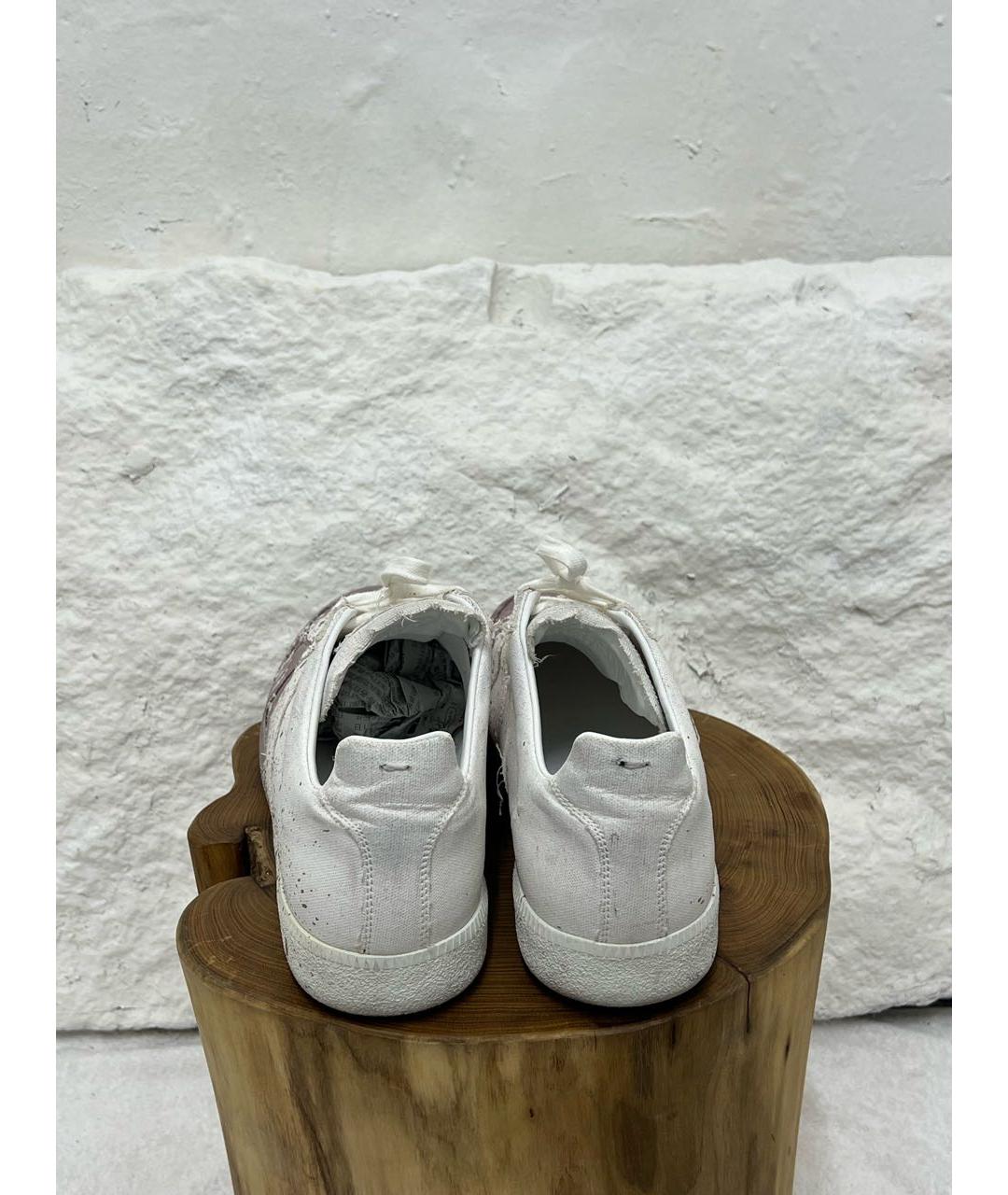 MAISON MARGIELA Белые низкие кроссовки / кеды, фото 4