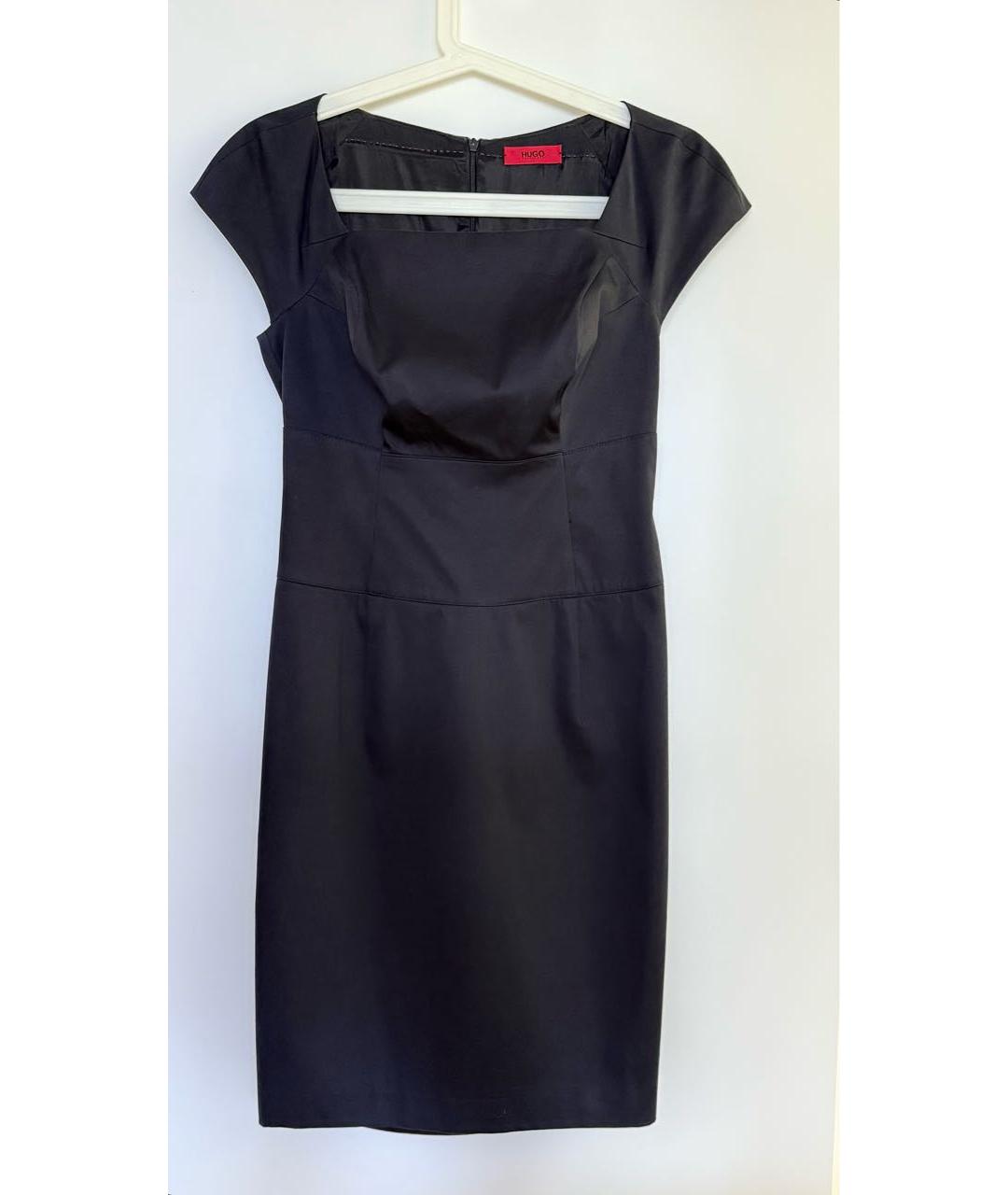 HUGO BOSS Черное коктейльное платье, фото 4