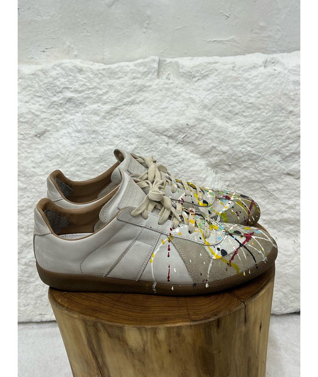MAISON MARGIELA Белые низкие кроссовки / кеды, фото 5
