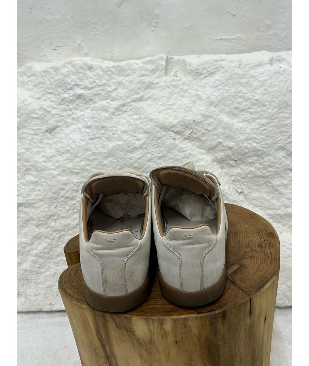 MAISON MARGIELA Белые низкие кроссовки / кеды, фото 4