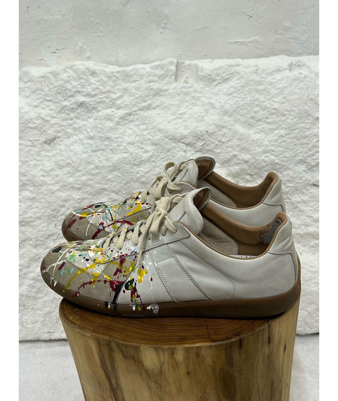 MAISON MARGIELA Белые низкие кроссовки / кеды, фото 3