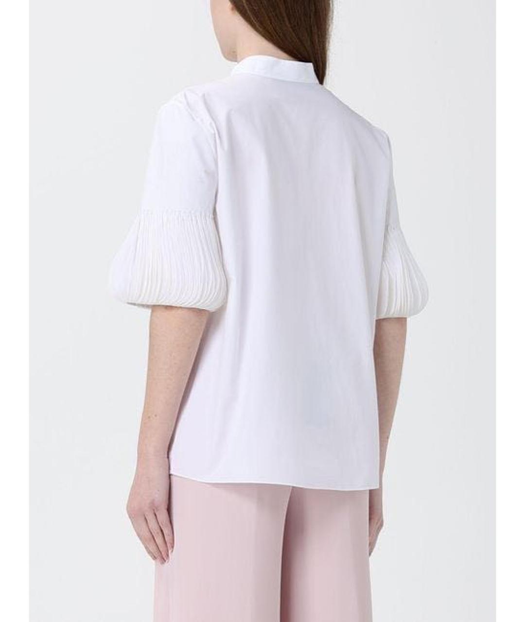 VALENTINO Белая хлопковая рубашка, фото 4