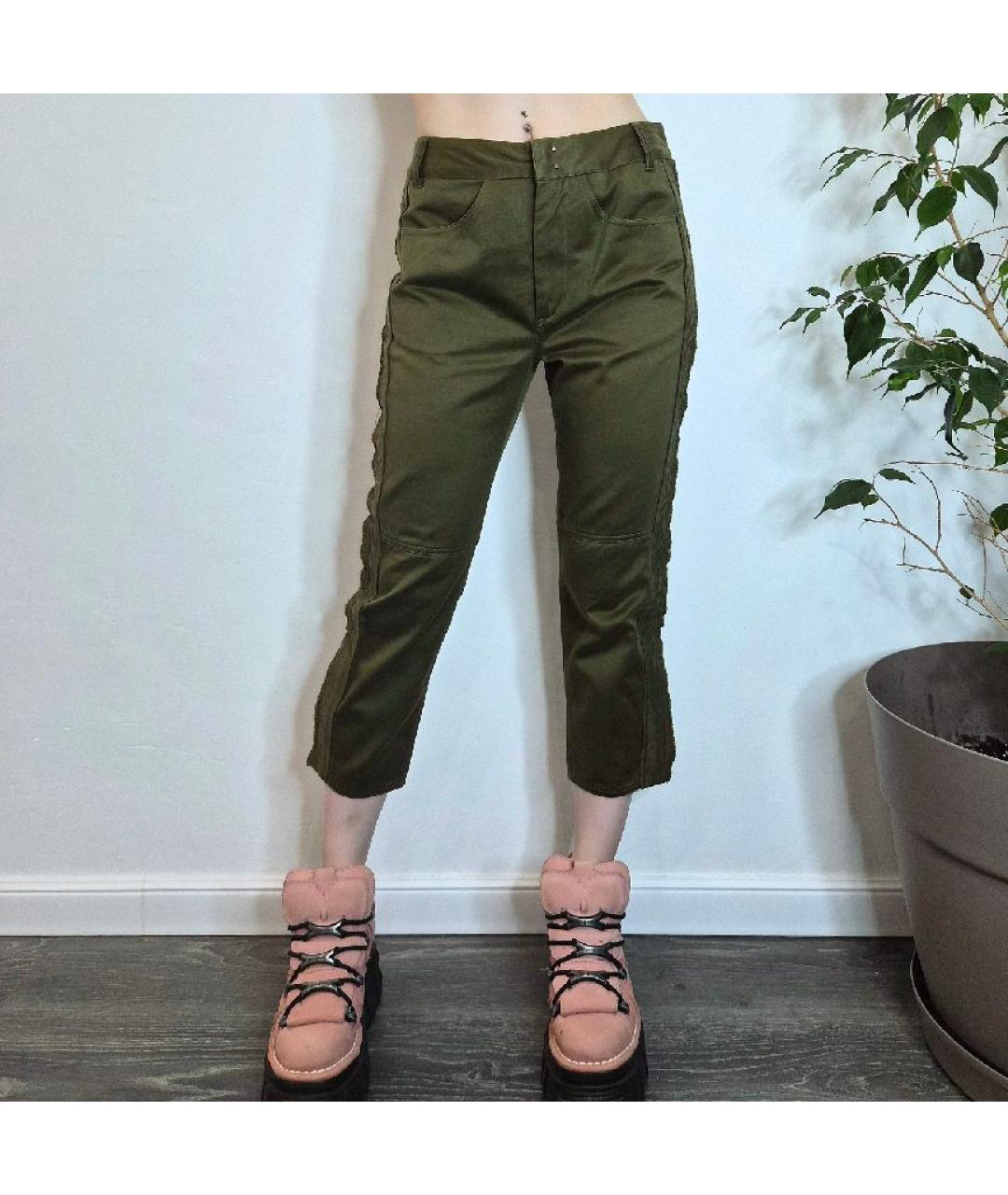 ISABEL MARANT Зеленые хлопковые капри, фото 7