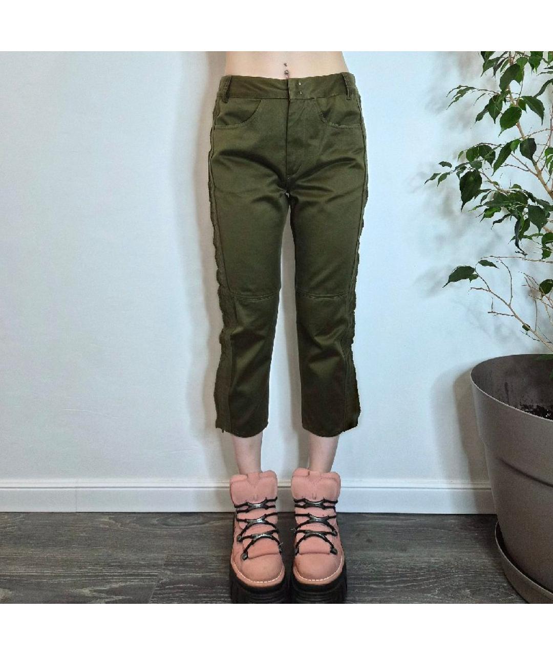 ISABEL MARANT Зеленые хлопковые капри, фото 9