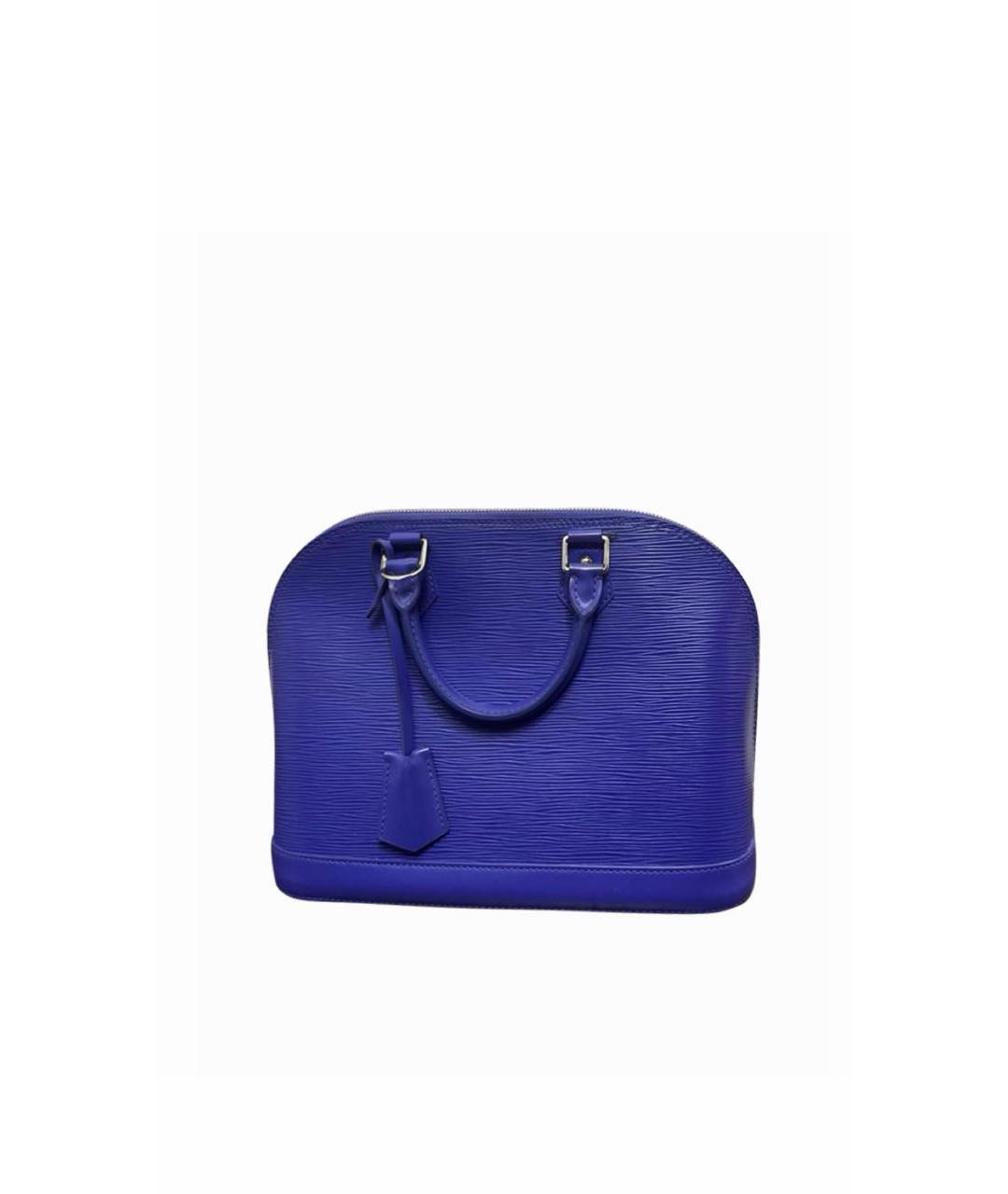 LOUIS VUITTON Фиолетовая кожаная сумка тоут, фото 3