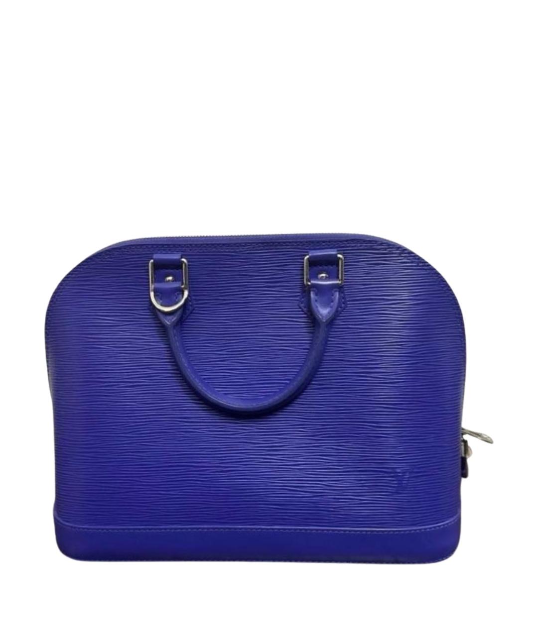 LOUIS VUITTON Фиолетовая кожаная сумка тоут, фото 1