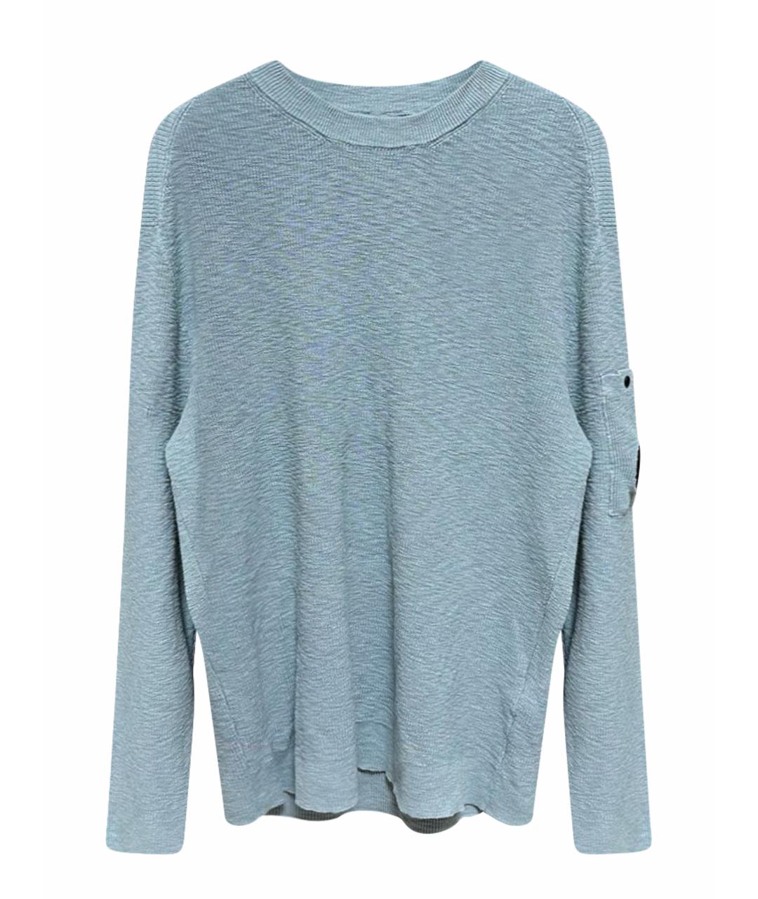 CP COMPANY Голубой хлопковый джемпер / свитер, фото 1