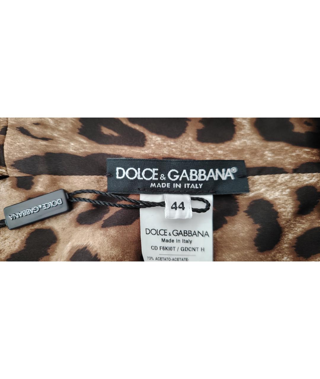 DOLCE&GABBANA Красное ацетатное платье, фото 3