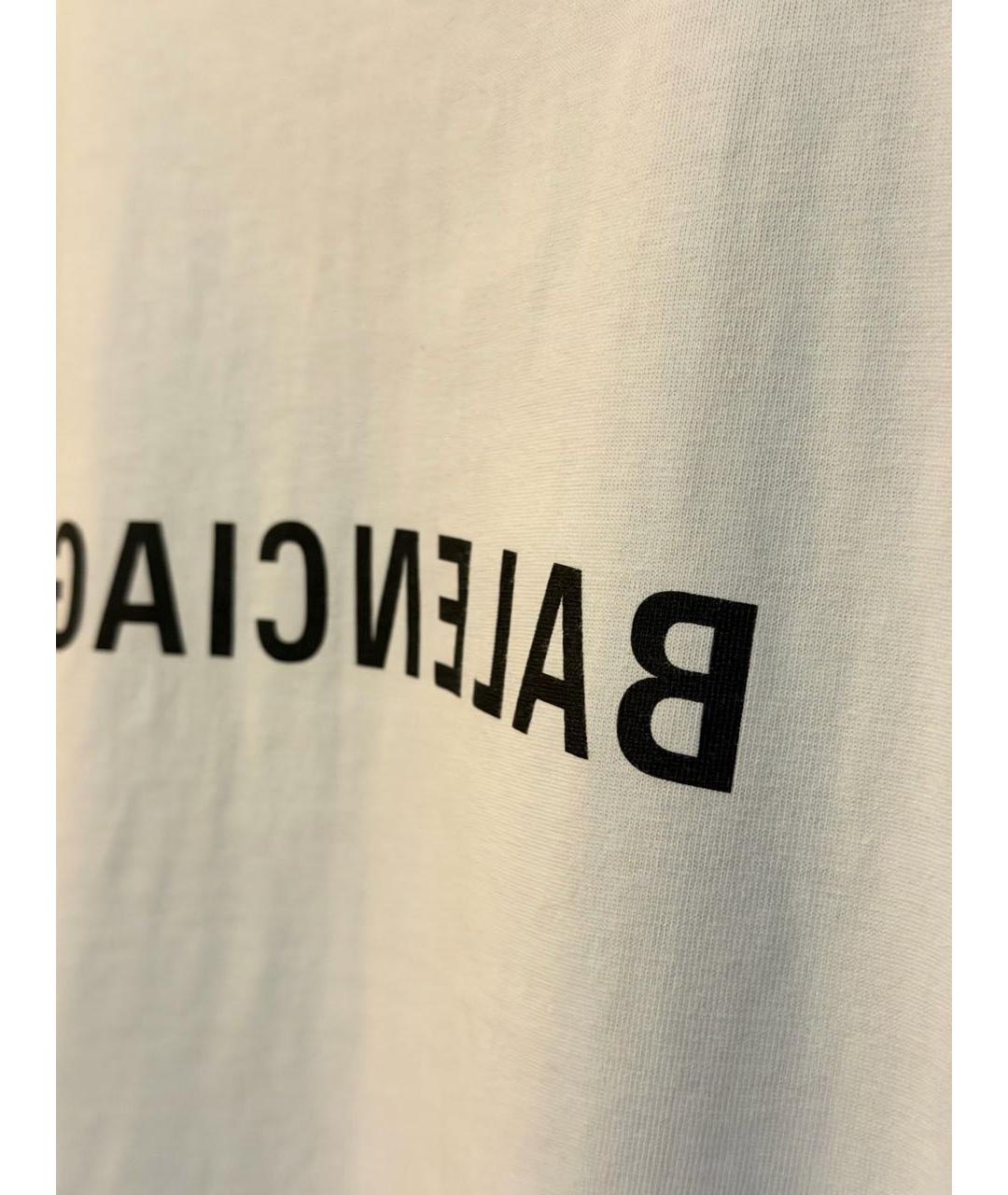 BALENCIAGA Серая хлопковая футболка, фото 5