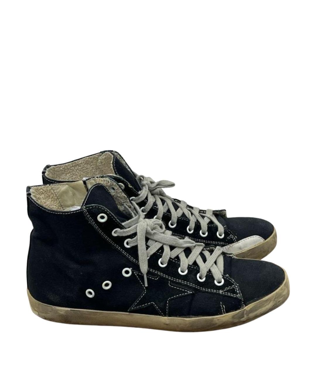 GOLDEN GOOSE Черные низкие кроссовки / кеды, фото 1