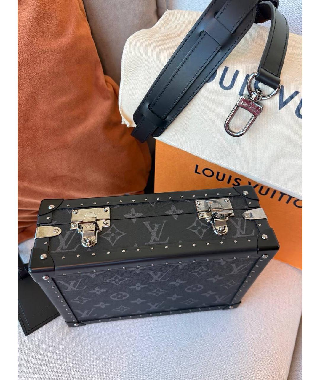 LOUIS VUITTON Черная сумка на плечо, фото 8