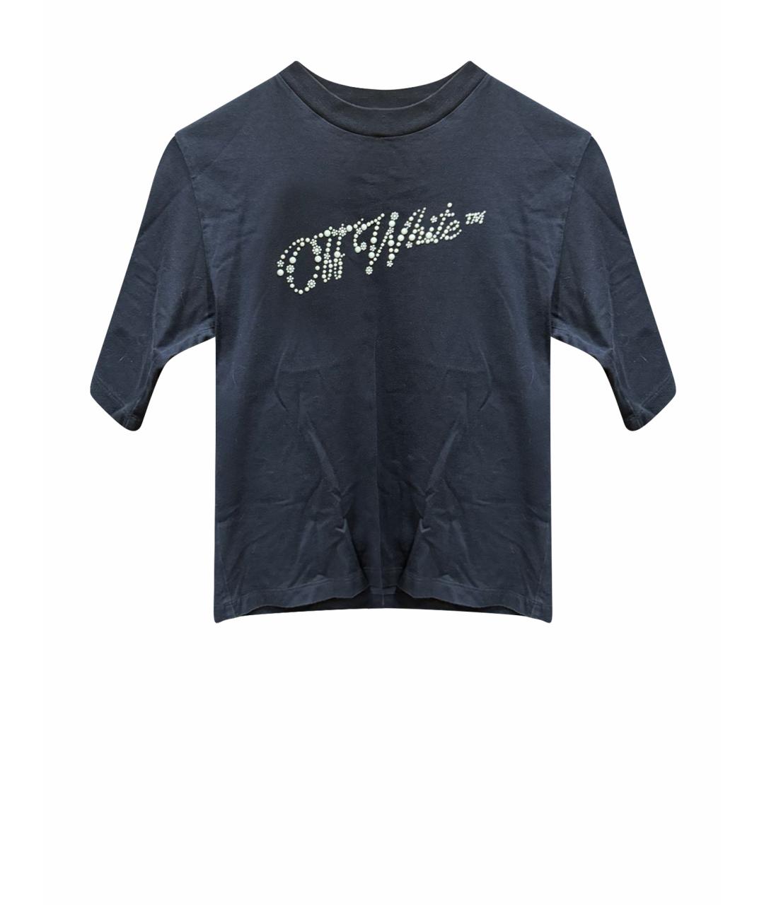 OFF-WHITE Черная футболка, фото 5