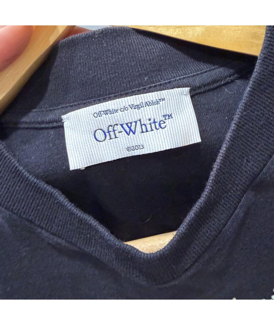 OFF-WHITE Черная футболка, фото 3