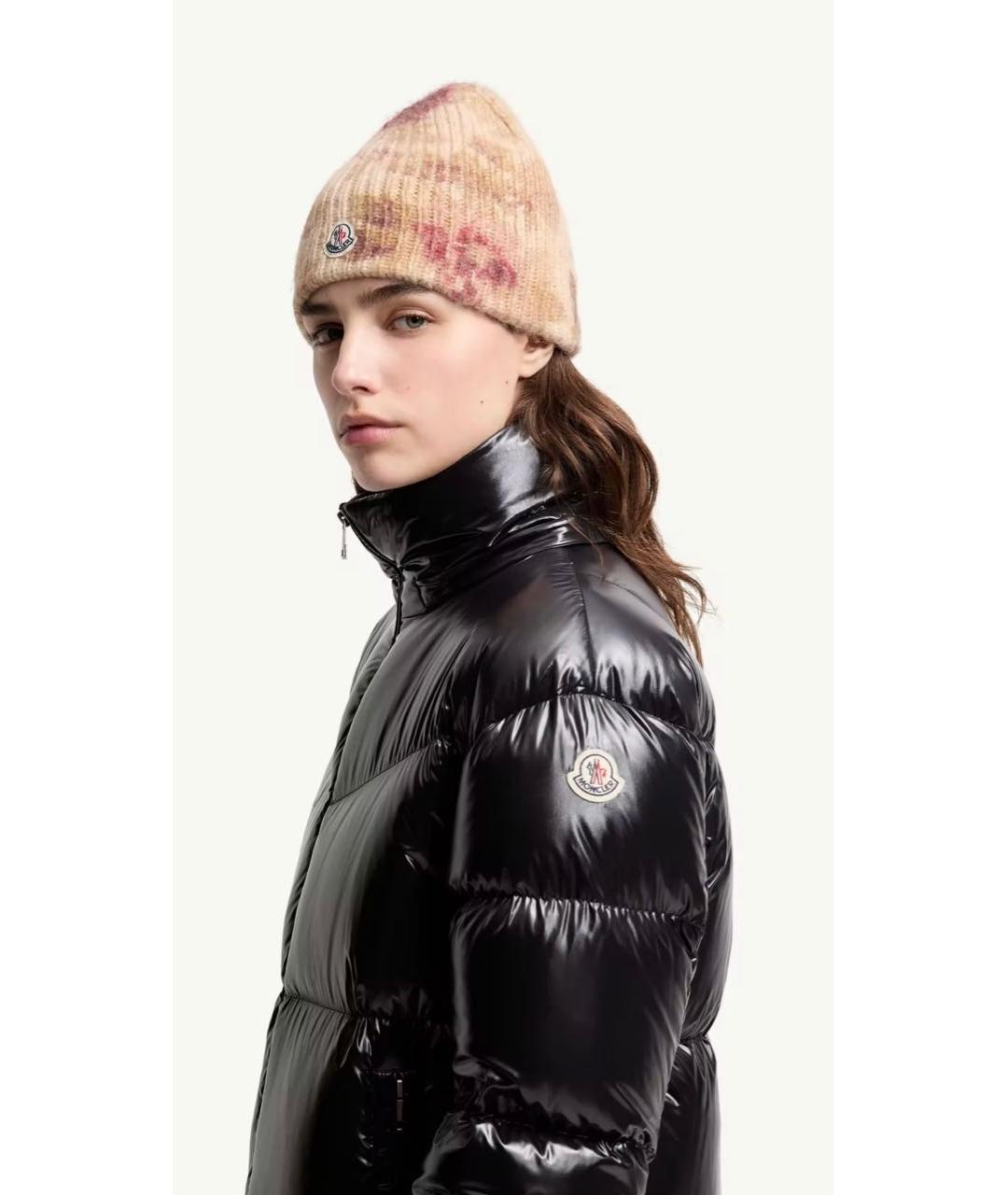 MONCLER Черный пуховик, фото 3