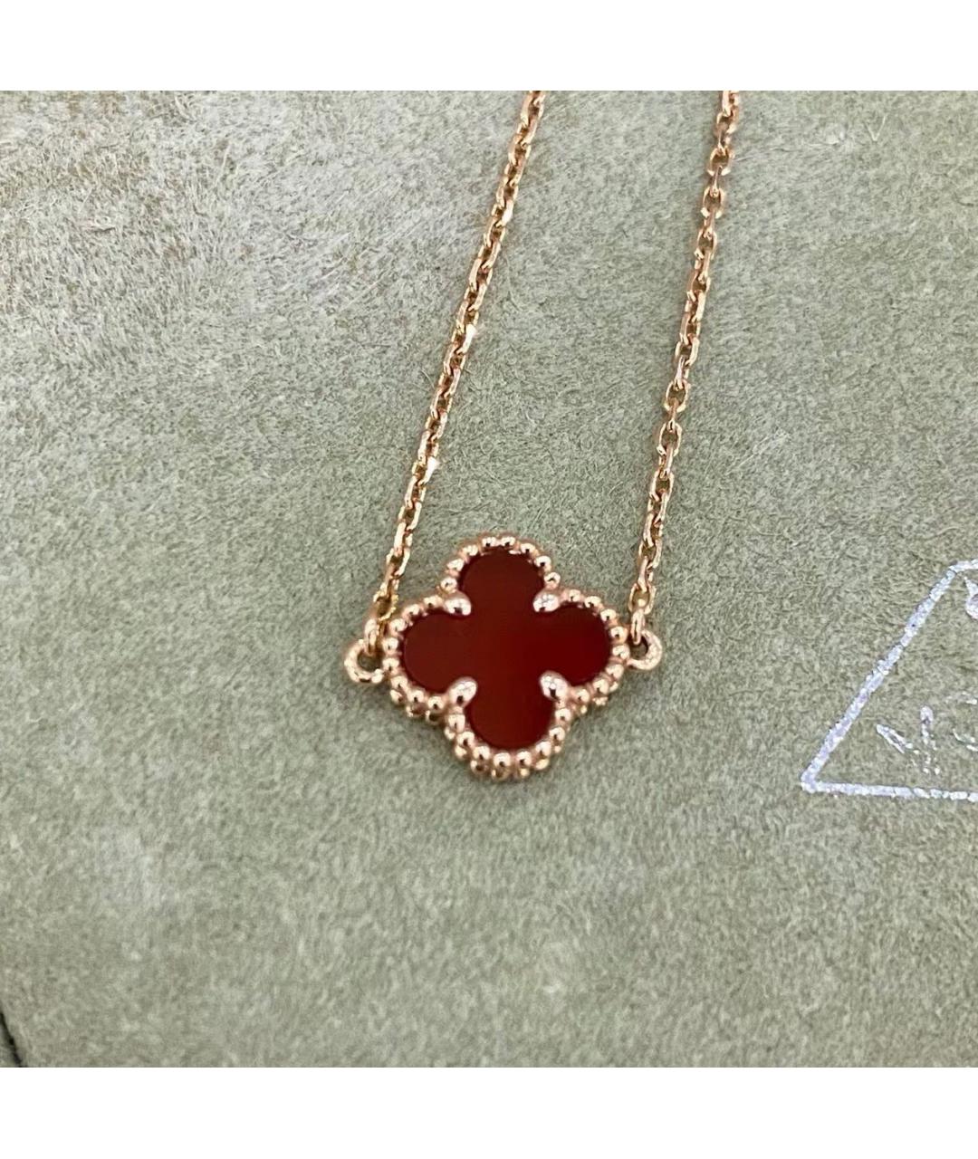 VAN CLEEF & ARPELS Бордовый браслет из желтого золота, фото 4