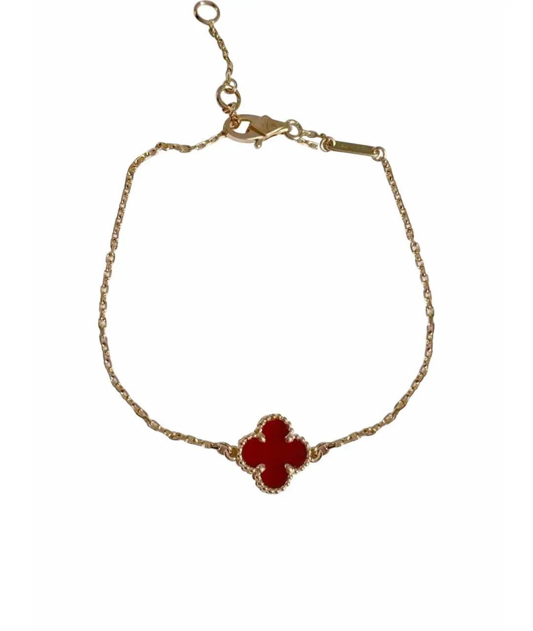 VAN CLEEF & ARPELS Бордовый браслет из желтого золота, фото 1