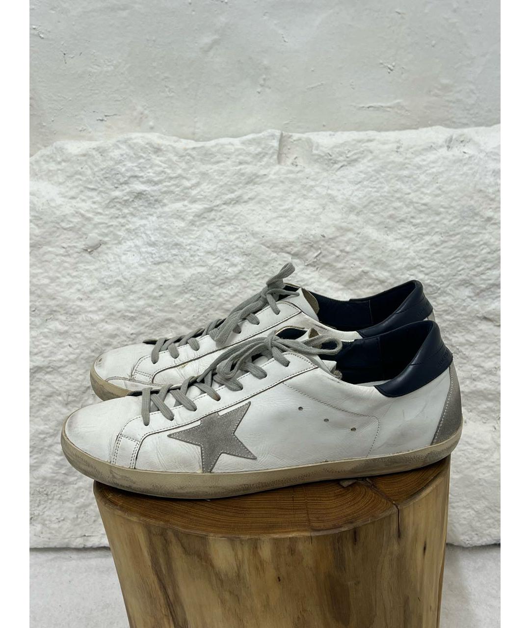 GOLDEN GOOSE Белые низкие кроссовки / кеды, фото 3