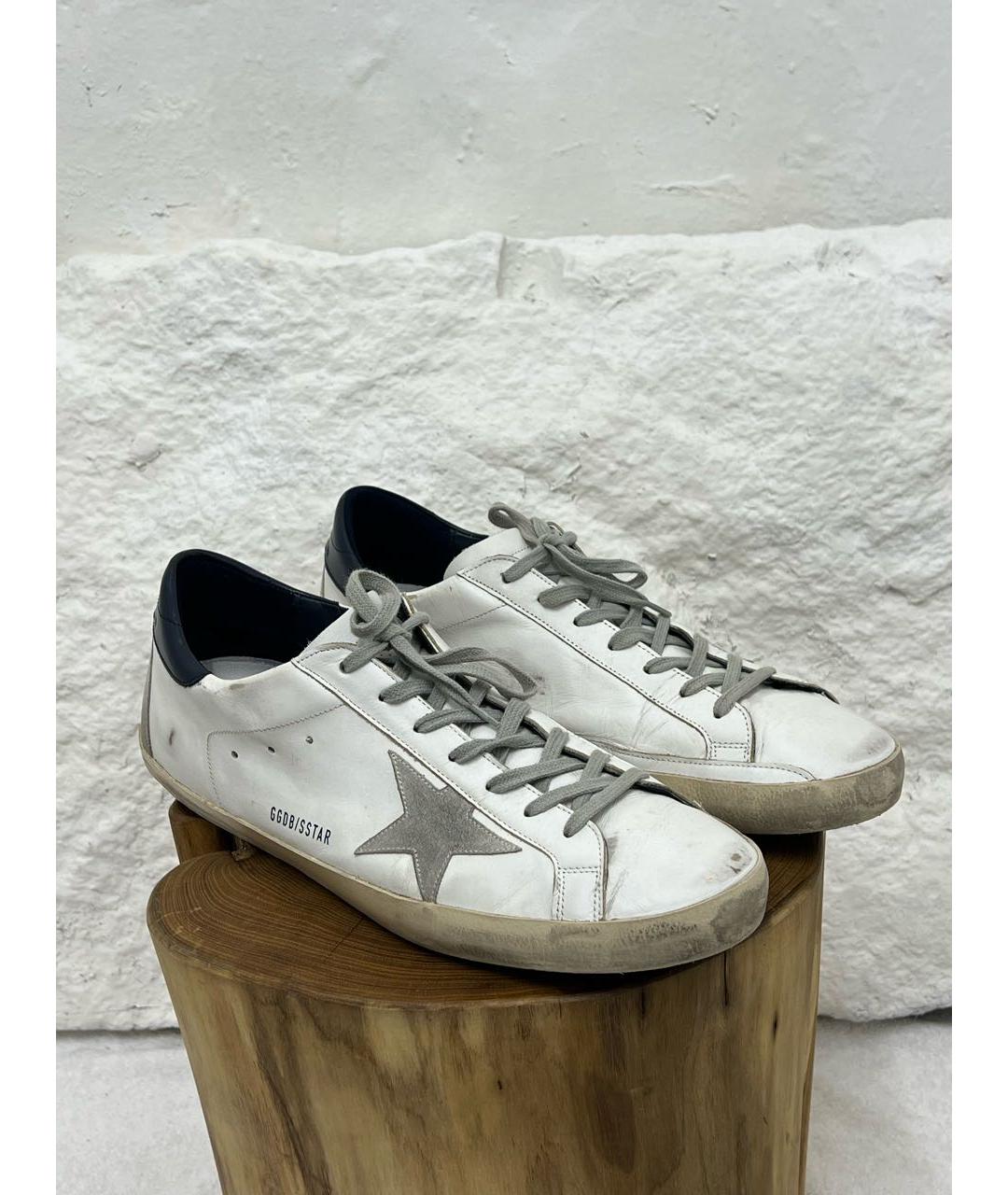 GOLDEN GOOSE Белые низкие кроссовки / кеды, фото 2