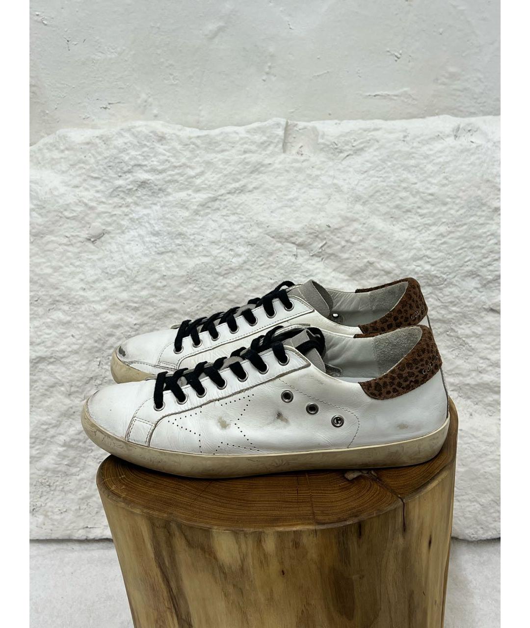 GOLDEN GOOSE Белые низкие кроссовки / кеды, фото 3