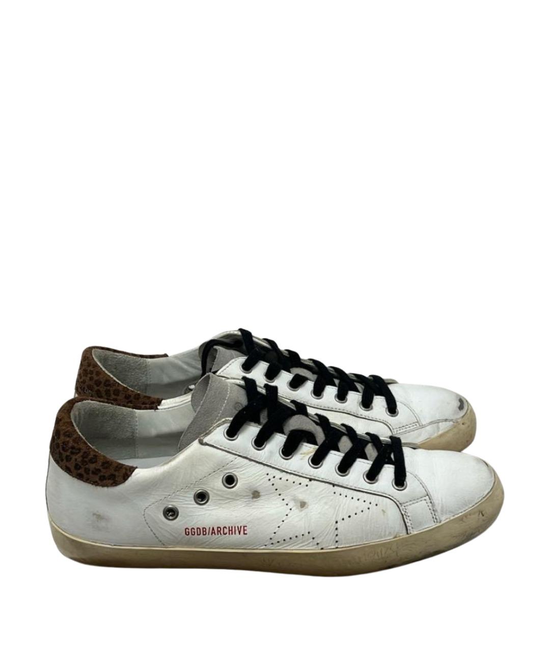 GOLDEN GOOSE Белые низкие кроссовки / кеды, фото 1