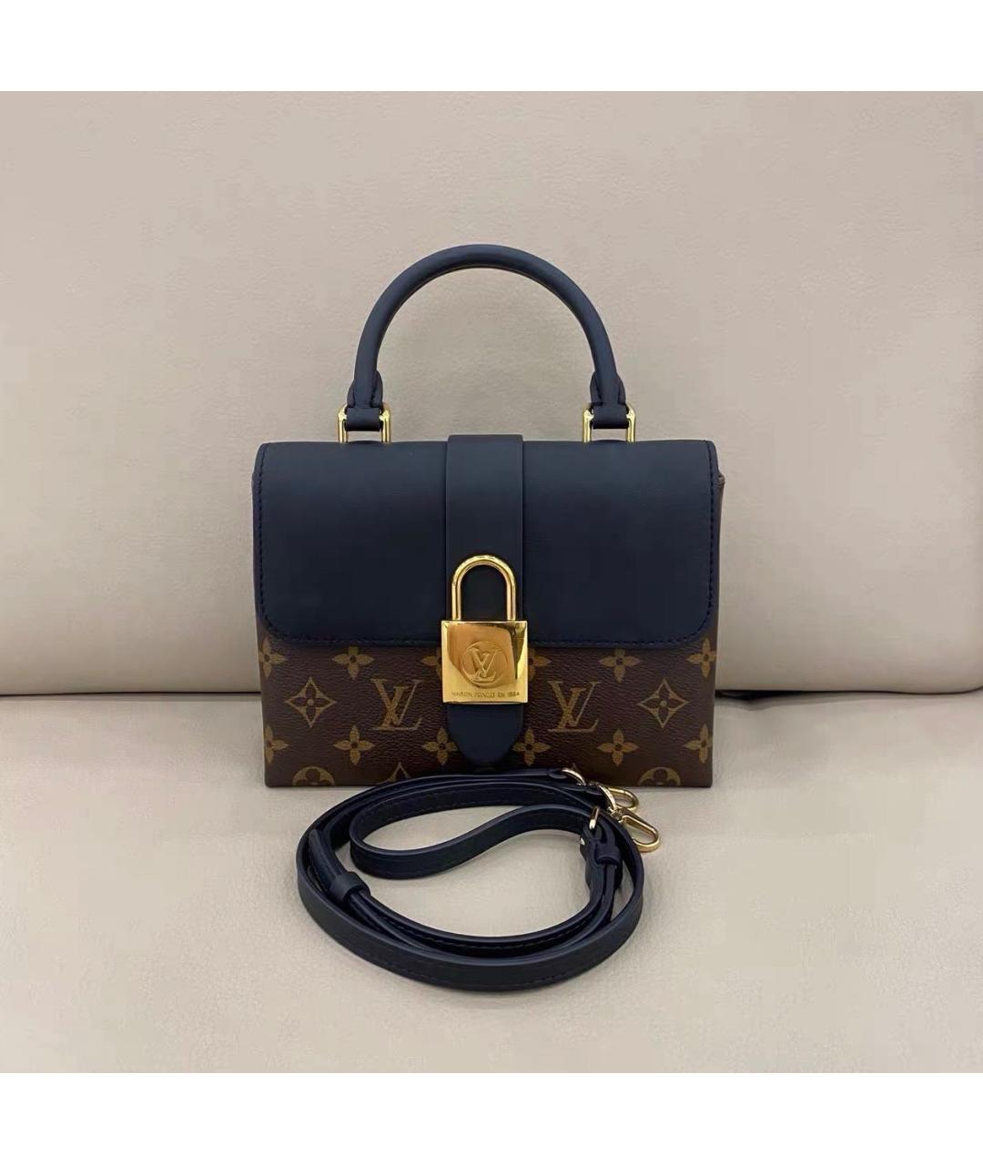 LOUIS VUITTON Черная кожаная сумка через плечо, фото 2