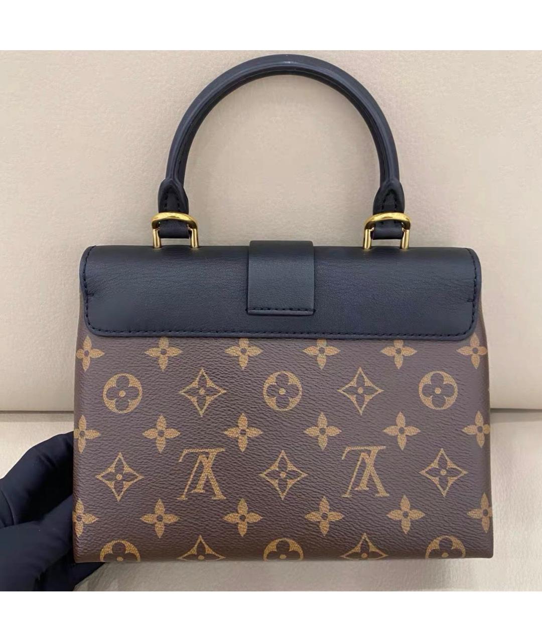LOUIS VUITTON Черная кожаная сумка через плечо, фото 3