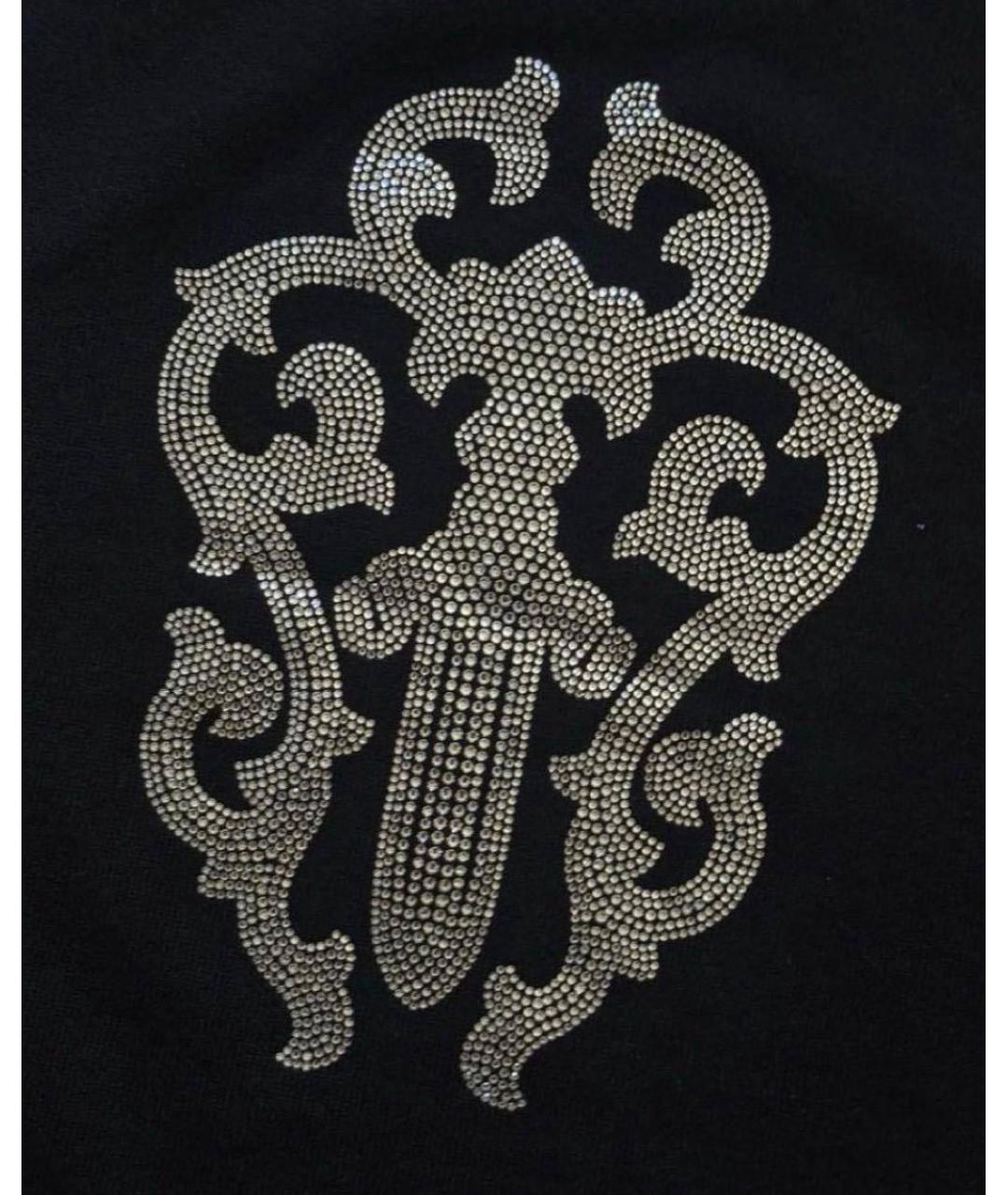 CHROME HEARTS Черная кашемировая майка, фото 3