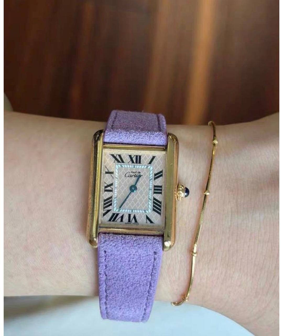 CARTIER Кожаные часы, фото 3